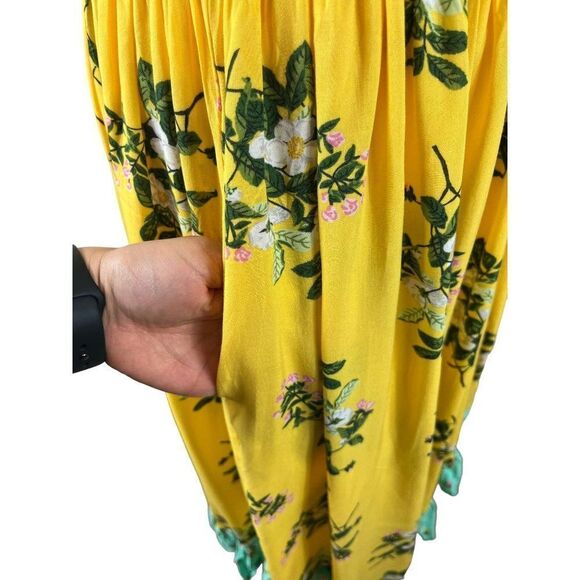 Matilda Jane Brilliant Daydream Hooked on a Feeling Yellow Floral Dress Medium - Picture 9 of 11